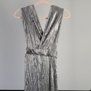 Silver 70s Disco Dress